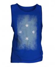 Micronesia Faded Flag Mens Vest