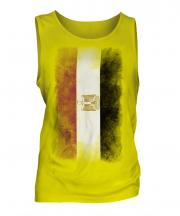 Egypt Faded Flag Mens Vest