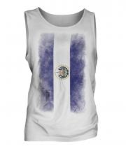 El Salvador Faded Flag Mens Vest