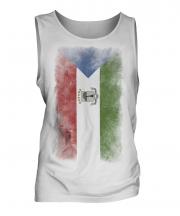 Equatorial Guinea Faded Flag Mens Vest