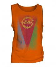 Eritrea Faded Flag Mens Vest