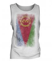 Eritrea Faded Flag Mens Vest