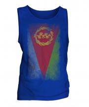 Eritrea Faded Flag Mens Vest
