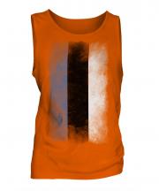 Estonia Faded Flag Mens Vest
