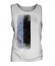 Estonia Faded Flag Mens Vest