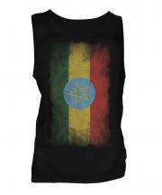 Ethiopa Faded Flag Mens Vest