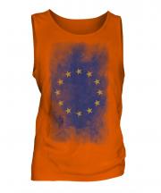 European Union Faded Flag Mens Vest