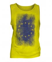 European Union Faded Flag Mens Vest
