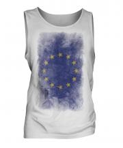 European Union Faded Flag Mens Vest