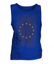 European Union Faded Flag Mens Vest