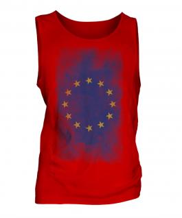 European Union Faded Flag Mens Vest