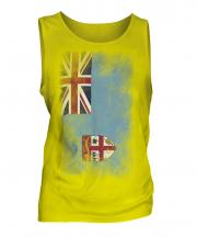 Fiji Faded Flag Mens Vest