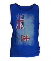 Fiji Faded Flag Mens Vest