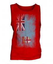 Fiji Faded Flag Mens Vest