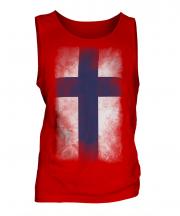 Finland Faded Flag Mens Vest