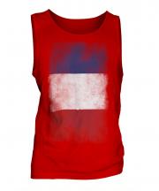 France Faded Flag Mens Vest