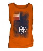 French Southern And Antarctic Lands Faded Flag Mens Vest