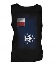 French Southern And Antarctic Lands Faded Flag Mens Vest