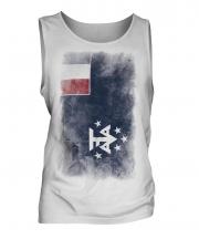 French Southern And Antarctic Lands Faded Flag Mens Vest