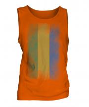 Gabon Faded Flag Mens Vest