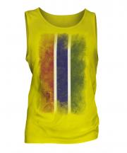 Gambia Faded Flag Mens Vest