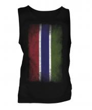 Gambia Faded Flag Mens Vest