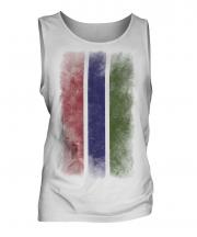Gambia Faded Flag Mens Vest