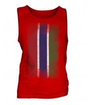 Gambia Faded Flag Mens Vest