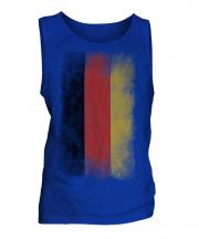 Germany Faded Flag Mens Vest