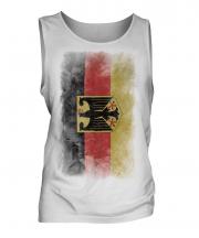 Germany State Faded Flag Mens Vest
