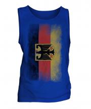 Germany State Faded Flag Mens Vest