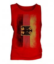 Germany State Faded Flag Mens Vest