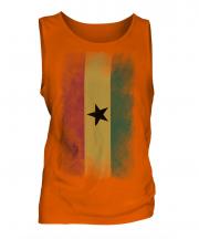 Ghana Faded Flag Mens Vest