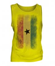 Ghana Faded Flag Mens Vest