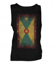 Grenada Faded Flag Mens Vest