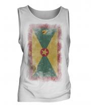 Grenada Faded Flag Mens Vest