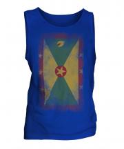 Grenada Faded Flag Mens Vest