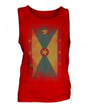 Grenada Faded Flag Mens Vest