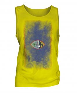 Guam Faded Flag Mens Vest