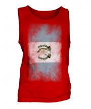 Guatemala Faded Flag Mens Vest