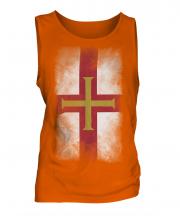 Guernsey Faded Flag Mens Vest