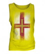 Guernsey Faded Flag Mens Vest