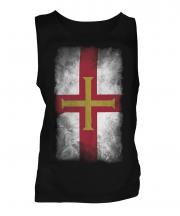 Guernsey Faded Flag Mens Vest