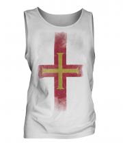 Guernsey Faded Flag Mens Vest