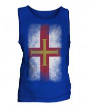 Guernsey Faded Flag Mens Vest