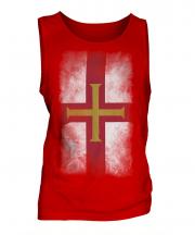 Guernsey Faded Flag Mens Vest