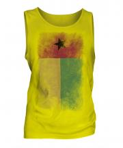 Guinea Bissau Faded Flag Mens Vest