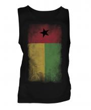 Guinea Bissau Faded Flag Mens Vest
