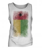 Guinea Bissau Faded Flag Mens Vest