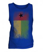 Guinea Bissau Faded Flag Mens Vest
